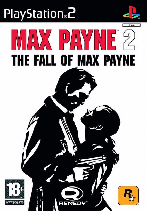 Max Payne 2 Fall of Max Payne box art for Playstation 2